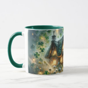 Shamrock Fairy Cottage Glow Mug
