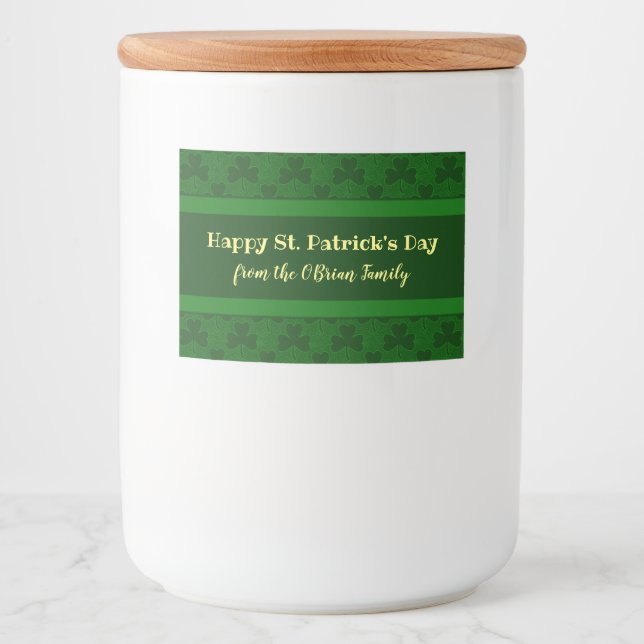 Shamrock Food Label (Front)