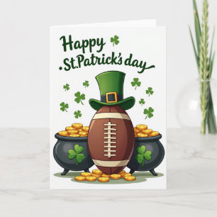 Shamrock Football Pattern Card