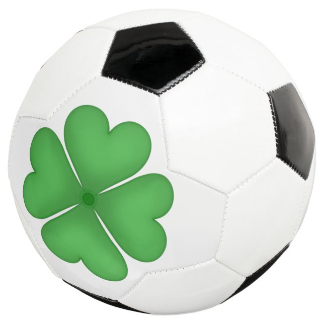 Shamrock Four leaf Clover Hearts Football (Three Quarter)