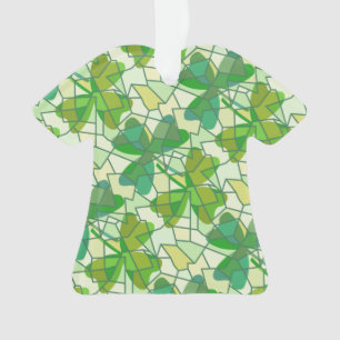 Shamrock Fragments Ceramic Ornament