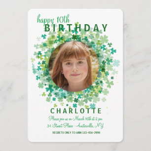 Shamrock Frame Invitation