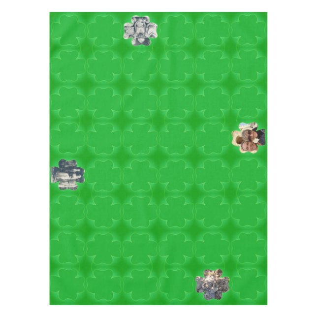 Shamrock Frames 4 Photos  Tablecloth (Front)