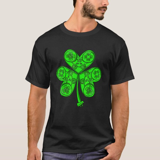 Shamrock Gamer Boys Shenanigans Coordinator St Pat T-Shirt (Front)