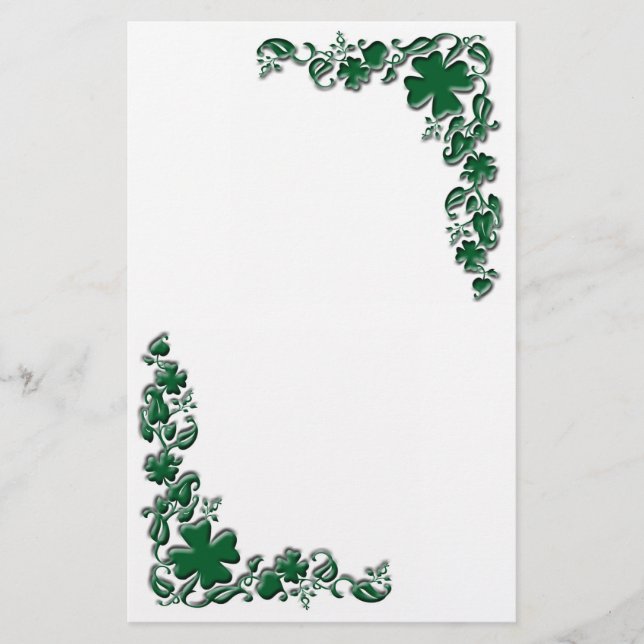 Shamrock Garden Stationery (Front)