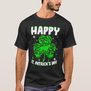 Shamrock German Shepherd Dog St Patrick S Day Iris T-Shirt