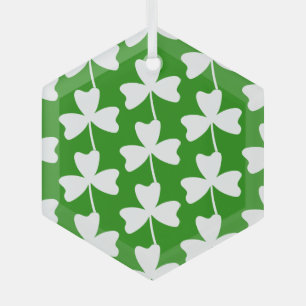 Shamrock Glass Tree Decoration