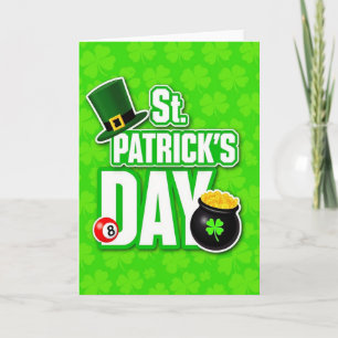 Shamrock Gold Texture St Patricks Card
