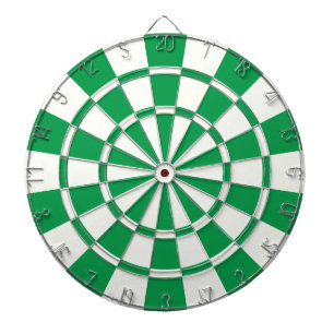 Shamrock Green And White Dartboard