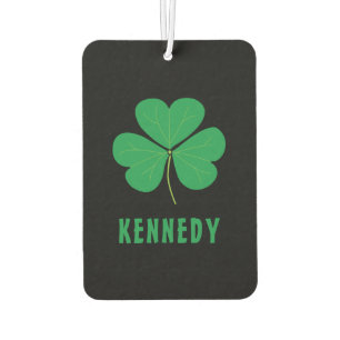 Shamrock Green Clover Ireland Celtic Irish Name Car Air Freshener