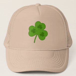 SHAMROCK GREEN LEAF ST PATRICK'S DAY  TRUCKER HAT