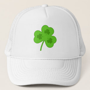 SHAMROCK GREEN LEAF ST PATRICK'S DAY TRUCKER HAT