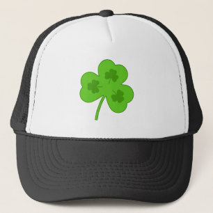 SHAMROCK GREEN LEAF ST PATRICK'S DAY TRUCKER HAT