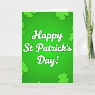 Shamrock Green Pattern Card