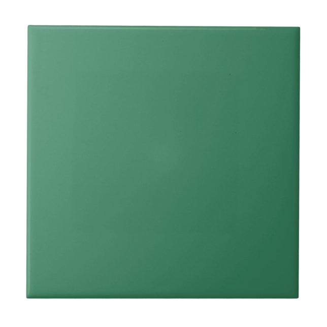 Shamrock Green Solid Colour Print Tile (Front)