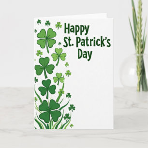 Shamrock Green St Patricks Day Card
