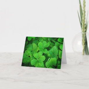  Shamrock  Green St Patrick's Day Thank You Card