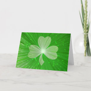 Shamrock 'Happy St Patrick's Day' greetings card