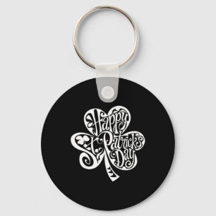 Shamrock Happy St Patricks Day Saint Patty's Mens  Key Ring