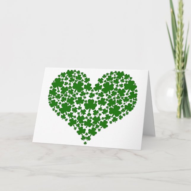 Shamrock Heart Card (Front)