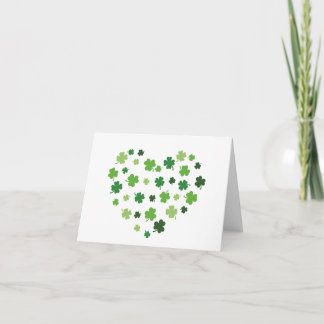 Shamrock Heart Note Cards