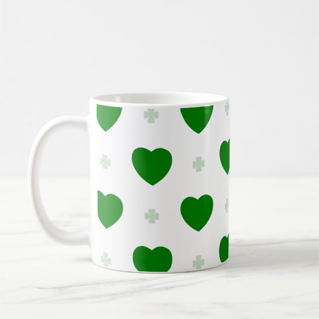 Shamrock & Hearts Classic Mug (Left)