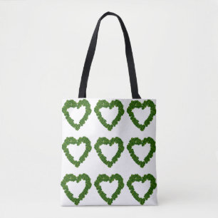 Shamrock Hearts Tote Bag