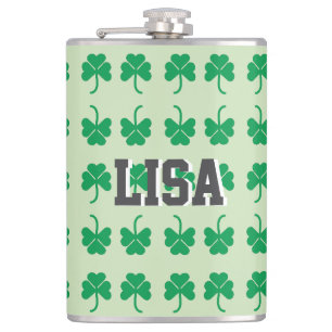Shamrock Hip Flask