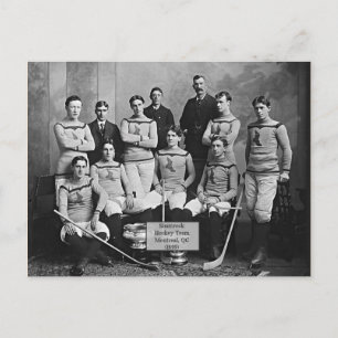 Shamrock Hockey Team, Montreal, QC 1899` Postcard