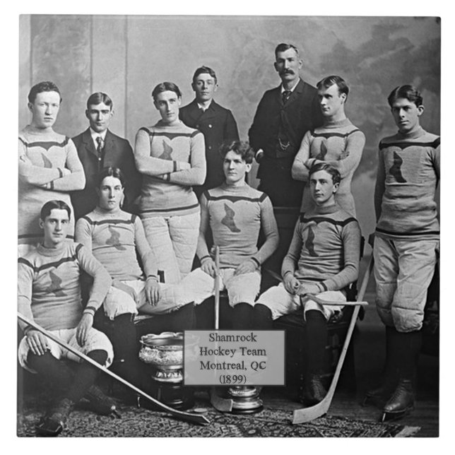 Shamrock Hockey Team, Montreal, QC 1899 Tile (Front)