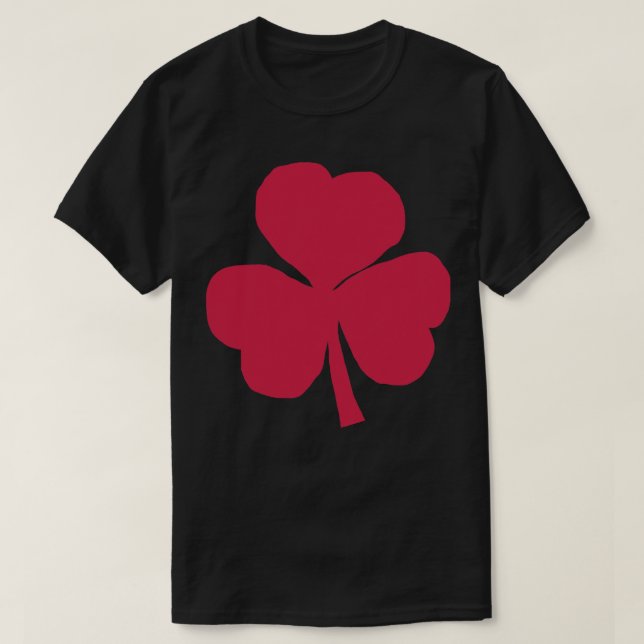 Shamrock in Viva Magenta St Patricks Day T-Shirt (Design Front)