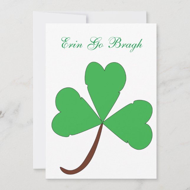 Shamrock Invitation (Front)