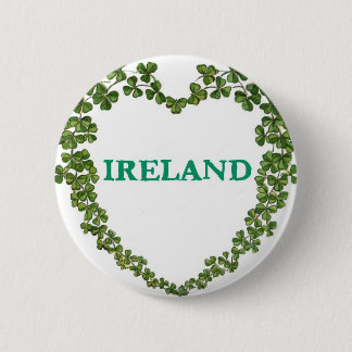 Shamrock Ireland Heart Pin