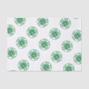 Shamrock Irish Stamp Tissue Paper