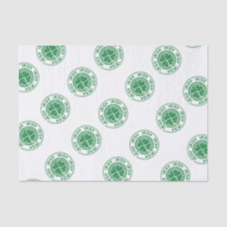 Shamrock Irish Stamp Tissue Paper