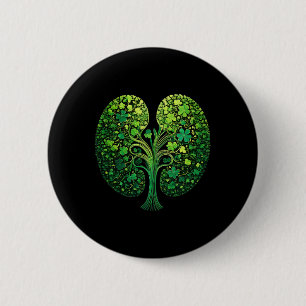 Shamrock Kidney Dialysis Technician Nurse St Patri 6 Cm Round Badge