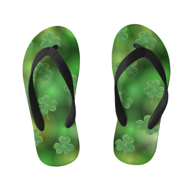 Shamrock  kid's flip flops (Footbed)