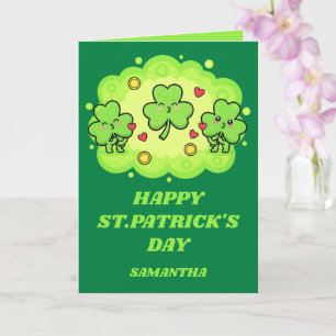 Shamrock Kisses St. Patrick’s Day Card