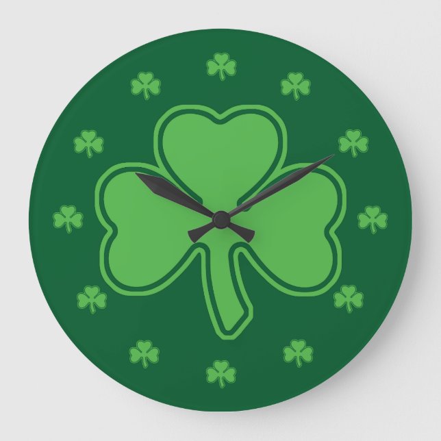 Shamrock Large Clock (Front)