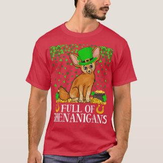 Shamrock Leaf Full Of Shenanigans Fennec Fo St Pat T-Shirt