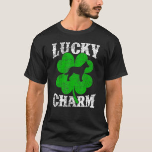 Shamrock Leaf Lucky Charm Blue Heeler Dog St Patri T-Shirt