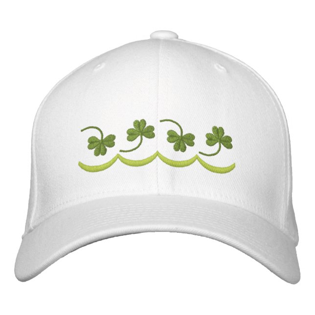Shamrock Line Embroidered Hat (Front)