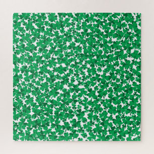 Shamrock Made out Of Shamrocks Jigsaw Puzzle