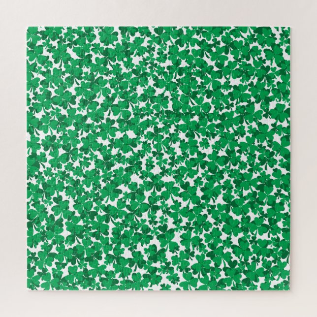 Shamrock Made out Of Shamrocks Jigsaw Puzzle (Vertical)