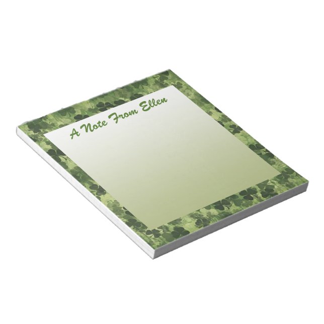 Shamrock Meadow 1 Notepad (Angled)