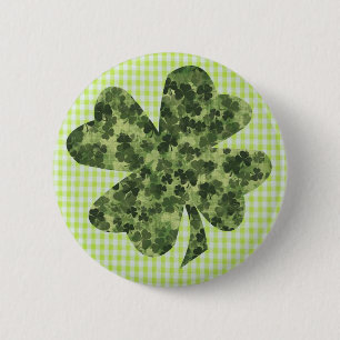 Shamrock meadow 2 6 cm round badge