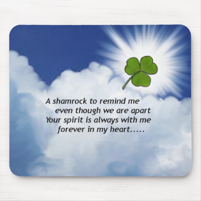 Shamrock Memorial Mouse Mat (Front)