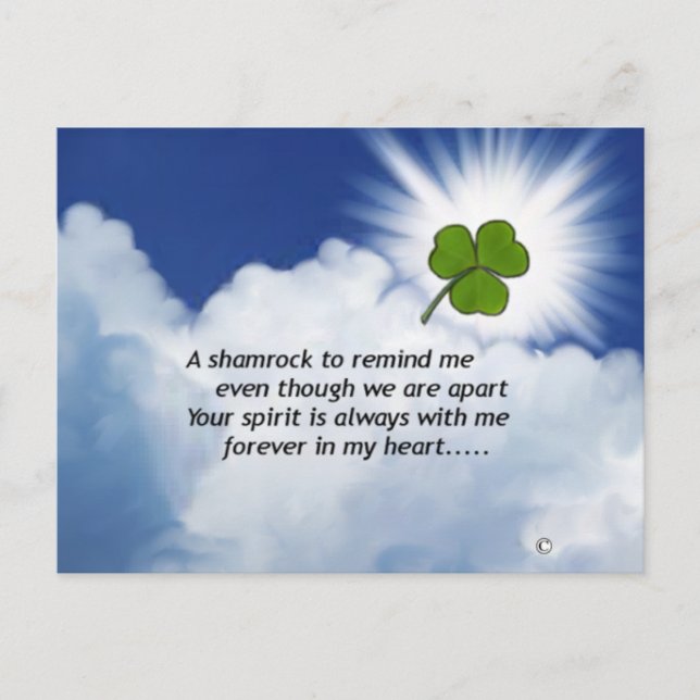 Shamrock Memorial Postcard (Front)