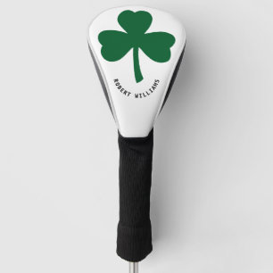 Shamrock Monogrammed Name Golf Head Cover