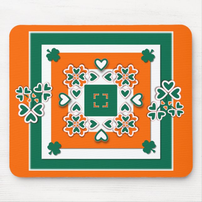 Shamrock & More Mouse Mat (Front)